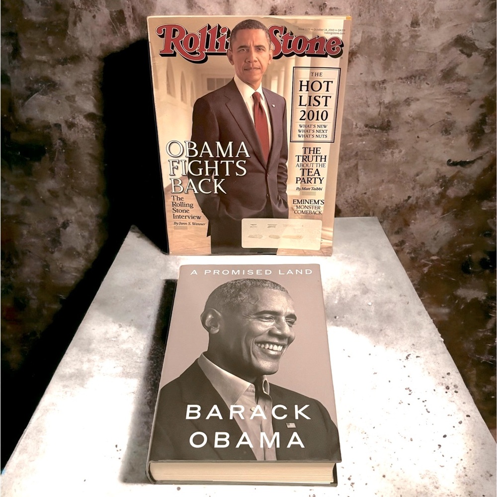 October 2010 Rolling Stone Magazine Obama on Cover and Obama’s Book - Picture 1 of 7